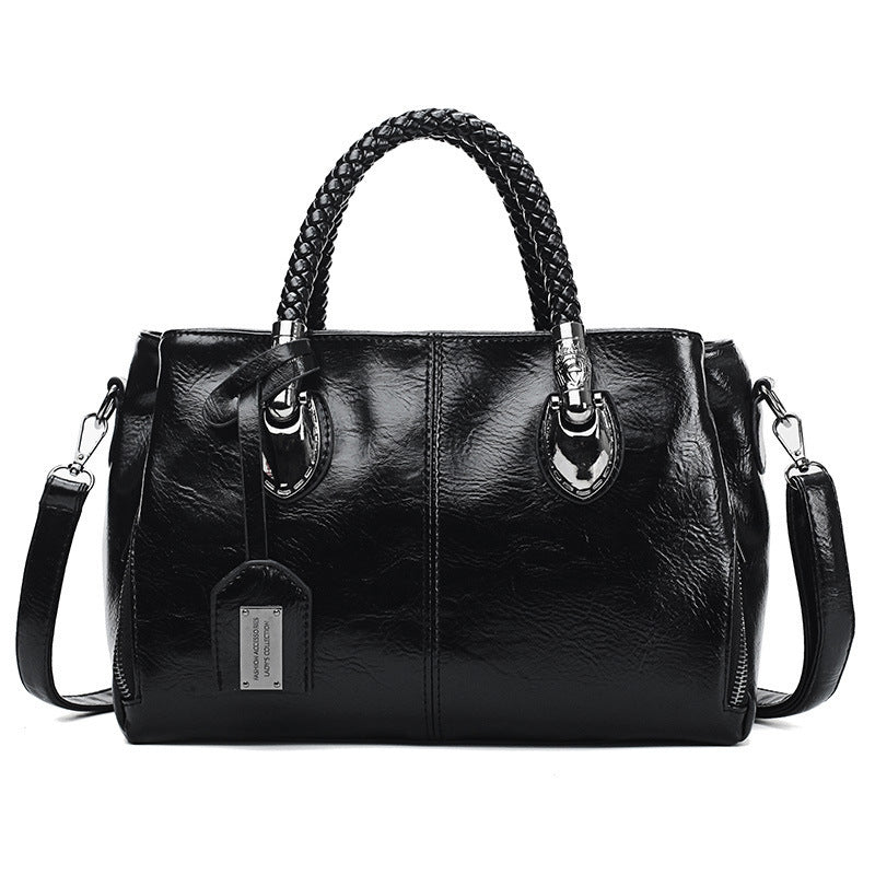 Vintage Oil Wax leather luxury handbag
