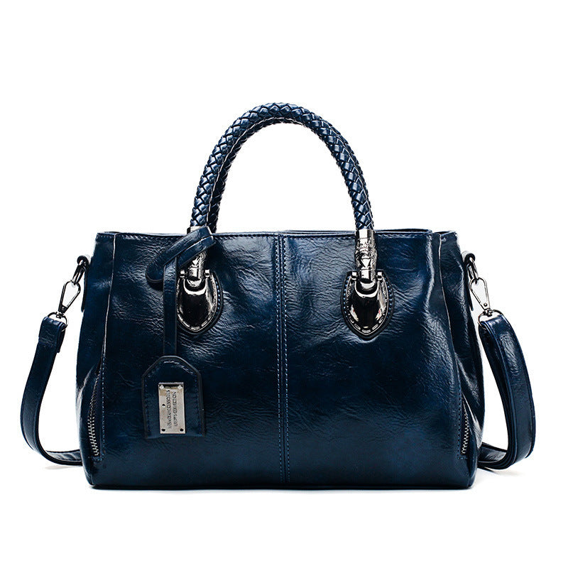 Vintage Oil Wax leather luxury handbag