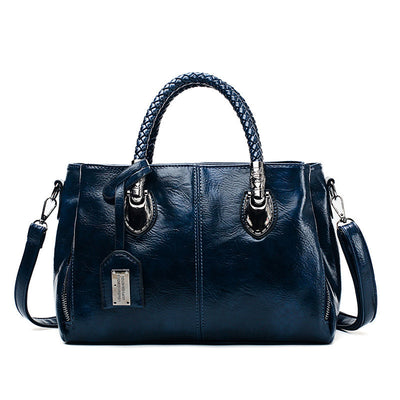 Vintage Oil Wax leather luxury handbag
